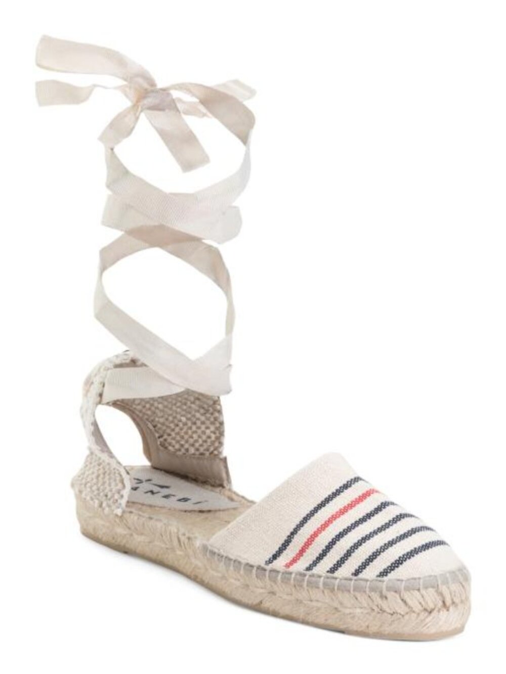 MANEBI Made In Spain Espadrille Sandals With Ankle Wrap